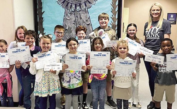 NSU Elementary Lab School’s March Terrific Kids are Blaise Grant, Rosalie Maggio, Landry Guidroz, Anne Michael Deblieux, Louise Dowden, Sophia Kuhn, Nina Long, Tommy Brunson, Crosby Marcotte, Luke Fair, Sawyer Morgan and Emily Wenninger. The program is sponsored by Kiwanis Club of Natchitoches.