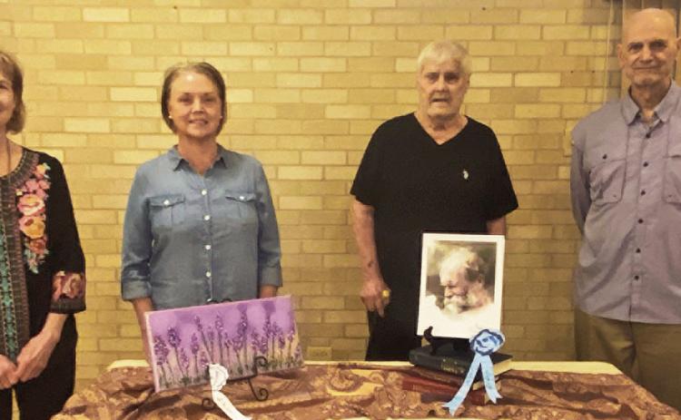 Winners in th Lesche Club of Natchitoches Artist Awards Competition were, from left, Ellen Howell, Stacy McQueary, James Hearron and Ed Huey.