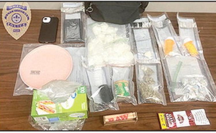 The Natchitoches Police Department Street Sales Disruption Unit seized this cache of drugs.