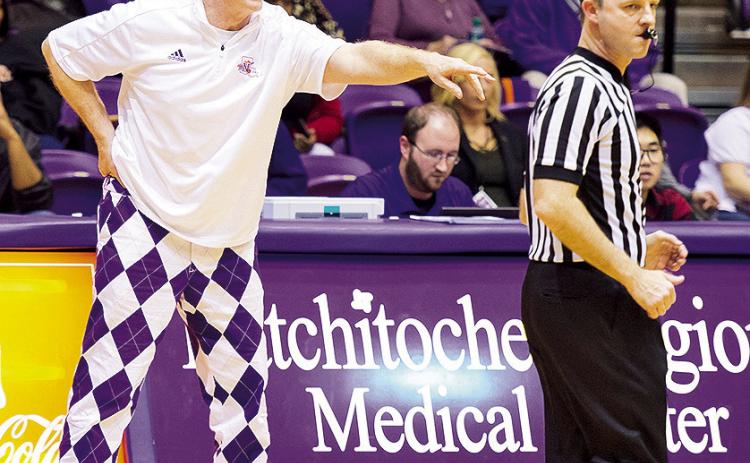 Mike McConathy, Louisiana’s all-time leader in college basketball coaching victories, will be honored Feb. 15 with the dedication of Mike McConathy Court at Prather Coliseum. Photo by Chris Reich/NSU Photographic Services