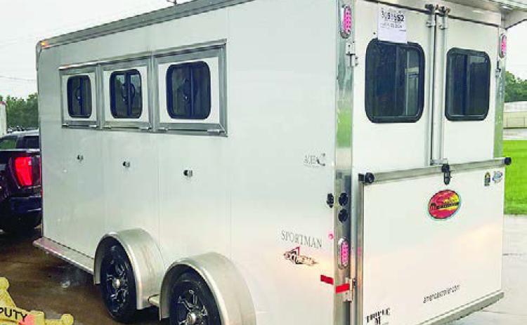 This horse trailer stolen in Texas was found at a business on Texas Street in Natchitoches.