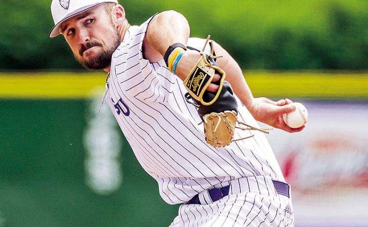 Dawson Flowers pitched 5 2-3 solid innings Sunday. Photo by Chris Reich/NSU Photographic Services
