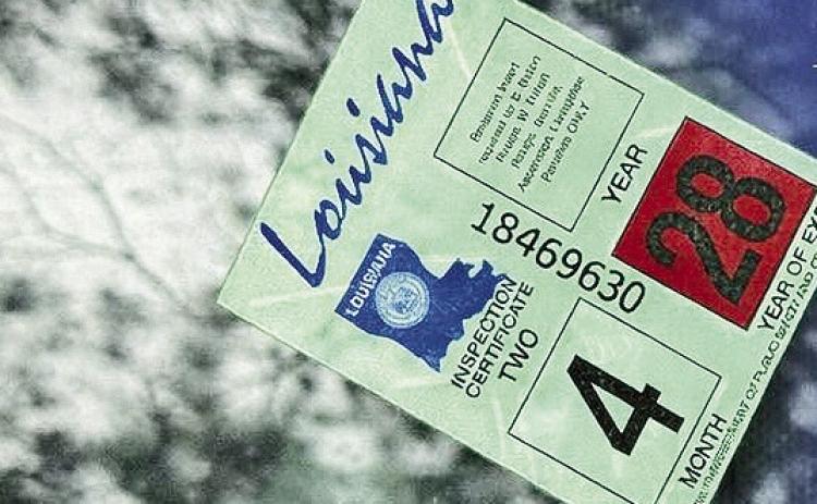 Preliminary changes to law on vehicle inspection stickers