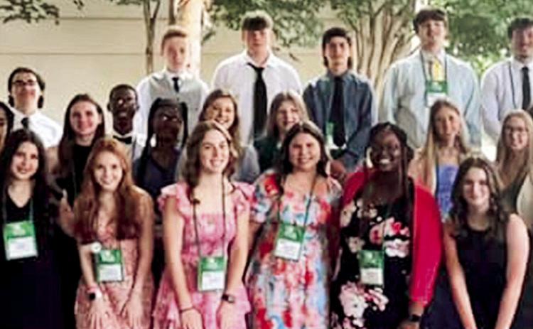 Natchitoches delegation is excited to attend the awards ceremony.