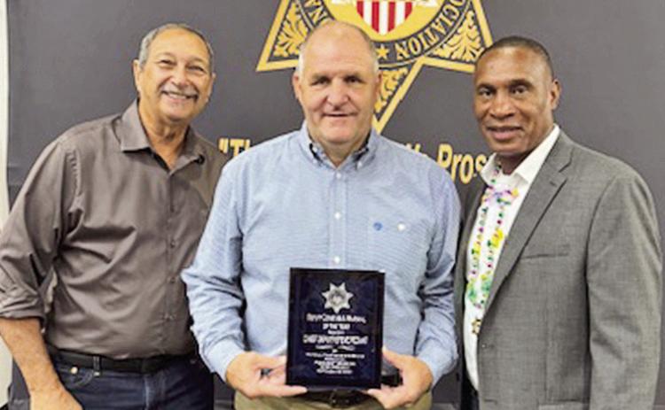 Pictured: (L to R) are Natchitoches Ward One City Marshal Randy Williams, Chief Deputy Steve Pezant, and Marshal Fernest “Pac-Man” Martin, National President