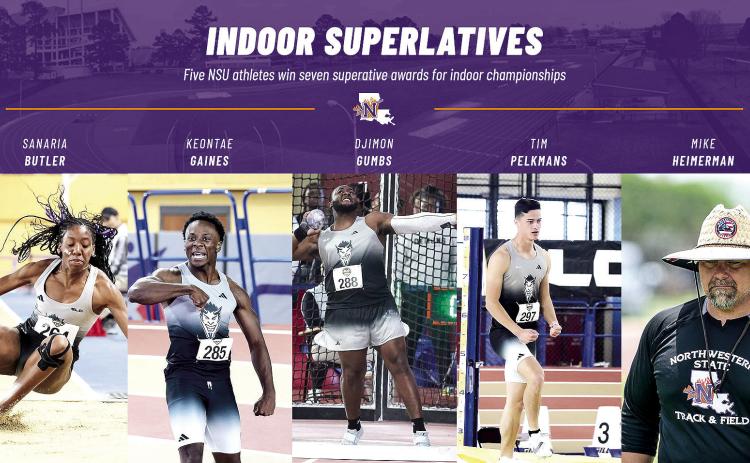 Northwestern State earns seven superlative awards for indoor season