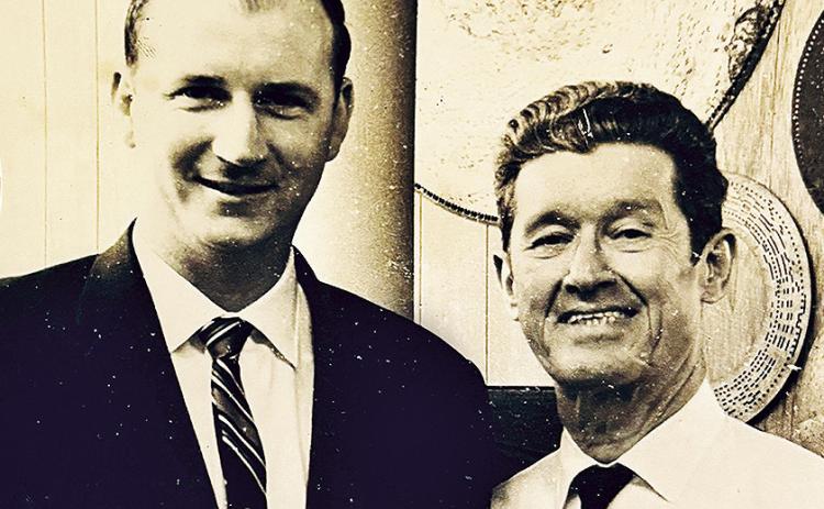 This photo is the first made of the men who would later become friends. It was taken on Sept. 2, 1967, in downtown Nashville.