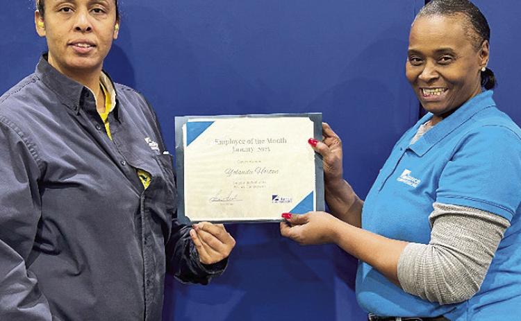 Cindy LaCour, Operations Specialist, and Yolanda Horton