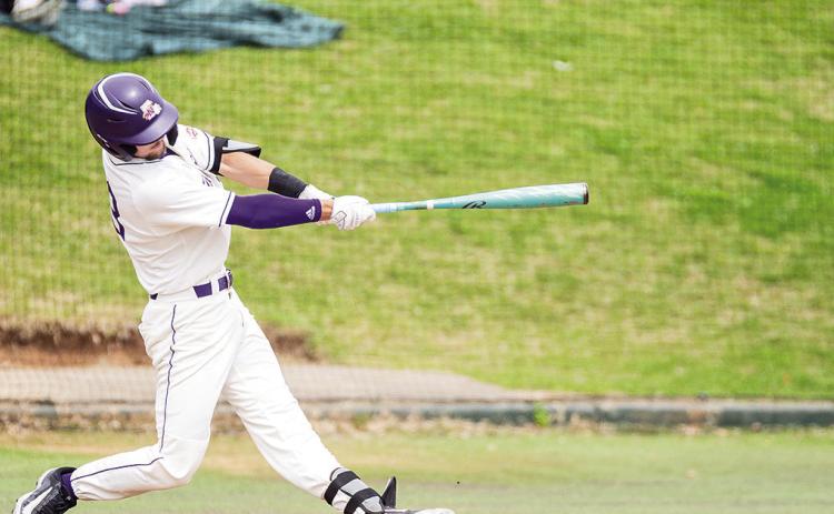 Hayden Knotts had a career-high three hits in Sunday’s win against Southeastern. Photo by Chris Reich/NSU Photographic Services