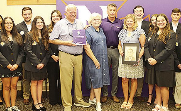 Blue Key dedicates room to Dean Nichols for his commitment to NSU