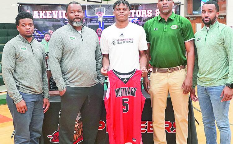 Pictured from the left are Andre Jackson, Tim Young, Alonzo Driver, Brian Williams and Marquez McDuffy.