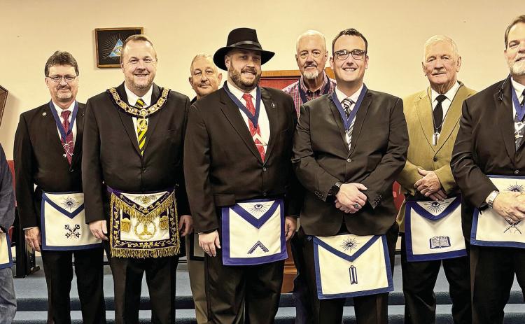 Phoenix Lodge #38 F&amp;AM met on Monday, Dec. 22, to install its 2026 officers. The installation ceremony was led by J. Keith Gates, Grand Senior Warden of the Grand Lodge of the State of Louisiana, F&amp;AM, assisted by Michael Watts. Pictured from left are :Joe Taitano, Scott Dugas, J. Keith Gates, Stan Williams, Craig Caskey, Mark Thomas, Joshua Blake, Doyle Waddle, and Dr. Mark Melder.