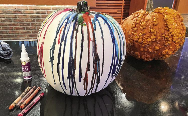 Crayon Dripped Pumpkin