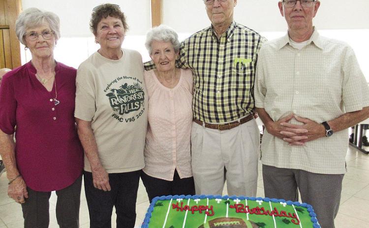 September birthdays are being celebrated by Nell Parker, Betty Whitehead, Judy Polk, Harvey Polk, Paul Baird, and Carla Bond.