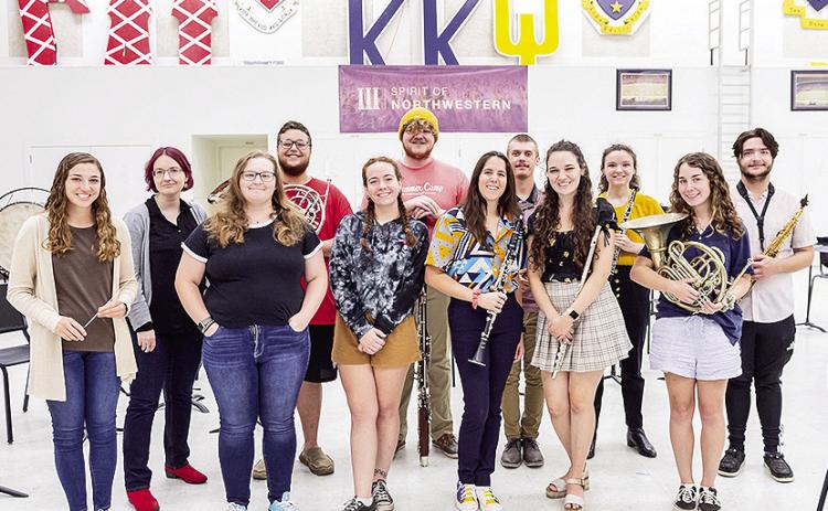 Creative writing students at Northwestern State University worked with music students to set student writing to music. Among those involved in the project were, from left,, Jessica Breaux, Dr. Rebecca Macijeski, Leah Morace, Richie Salzer, Izzy Plauche, Kristoff Hairr, Madison Prattini, Colin Stevens, Hallie Ward, Molly Laird, Carley Johnson and Cullen Goscienski.