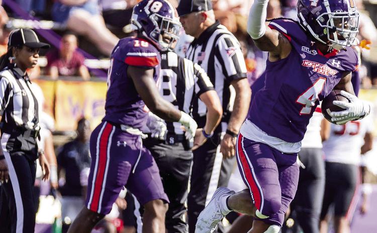 Ke’Nard King is one of eight Northwestern State seniors who will be honored ahead of Saturday’s 1 p.m. game against McNeese. Photo by Chris Reich/NSU Photographic Services