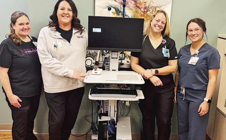 From left are Melissa Remo, respiratory therapist; Shelly Coleman, respiratory therapy manager; Alicia Vascocu, respiratory therapist; and Hannah Chelette, respiratory therapist.