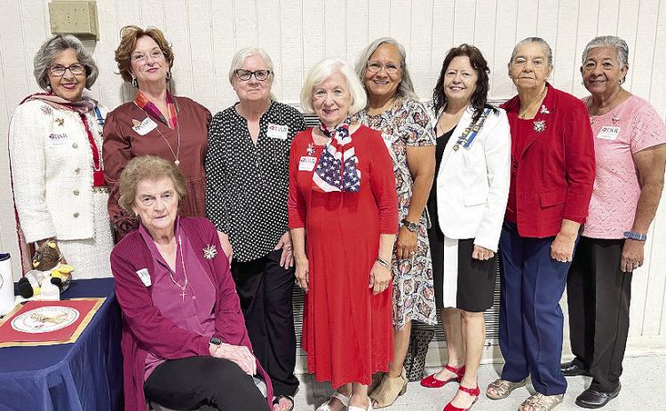 Sitting is Elaine Bacon Standing from left are Minnie Metoyer, Peggy Aycock, Paula Roper, Yolande Pinckley, Julie Delphin, Martha Conde. Nazy LaCour and Vera Severin.