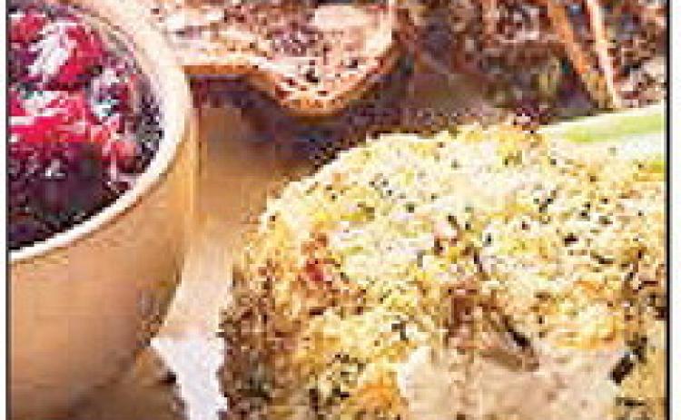 Baked Boursin with Cranberry Sauce