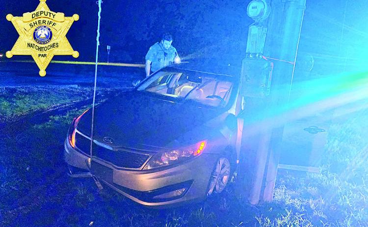 Three suspects fled from this crash in Natchez.