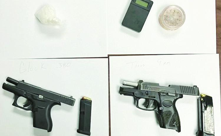 Sheriff’s deputies secured a warrant to search the vehicle driven by Brenton Holden of Natchitoches and found suspected methamphetamines, two weapons, scales and other drug paraphernalia.