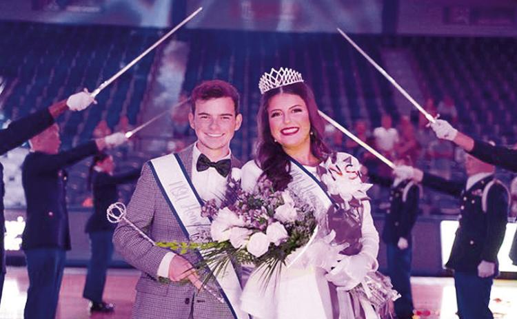 NSU Homecoming King Zac Cooper and Queen Zoe Johnson